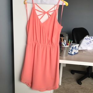 Worn 1x, coral color dress
